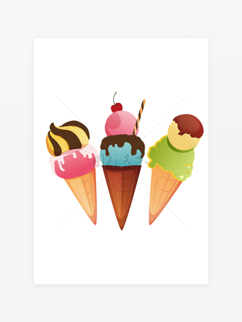 3款夏天冰淇淋