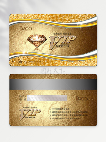 简约VIP卡设计图片