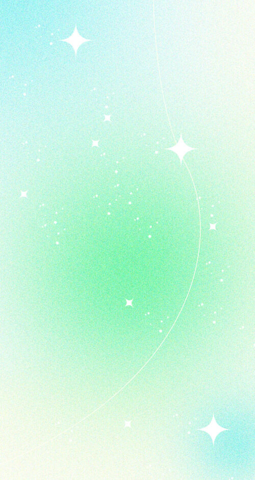 简约星星绿色渐变磨砂质感背景