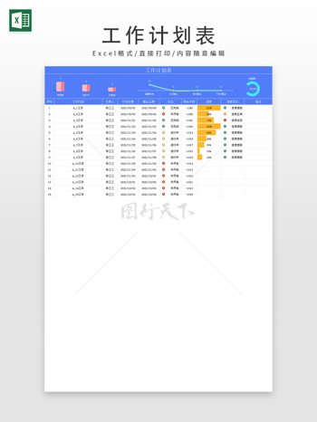 工作计划表